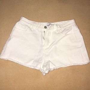 Princess Polly White Denim Shorts
